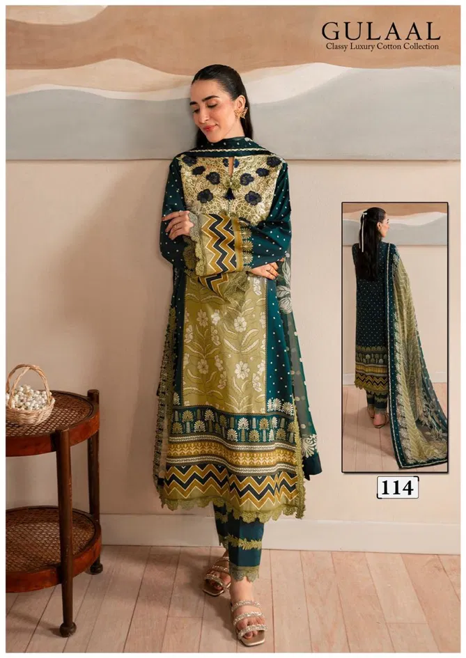 Gulaal Classy Luxury Cotton Collection Vol 12 Pakistani Dress Material Exporters In India